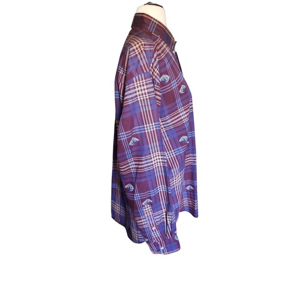 Salty Dog Gant Oxford Button Down Shirt Mens L Burgundy Plaid Equestrian Preppy - Picture 4 of 7